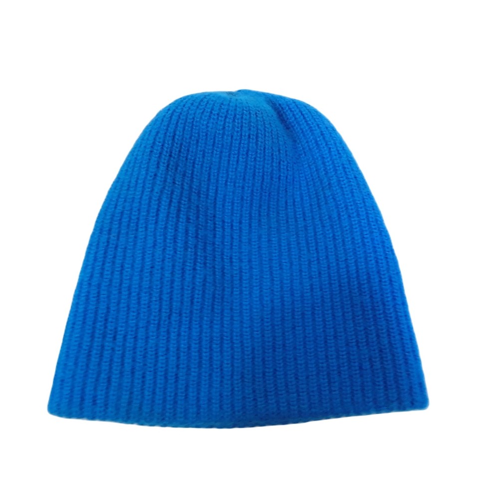 Unbranded Blue Beanie Unisex One Size Fits All Winter Knit Cap Hat